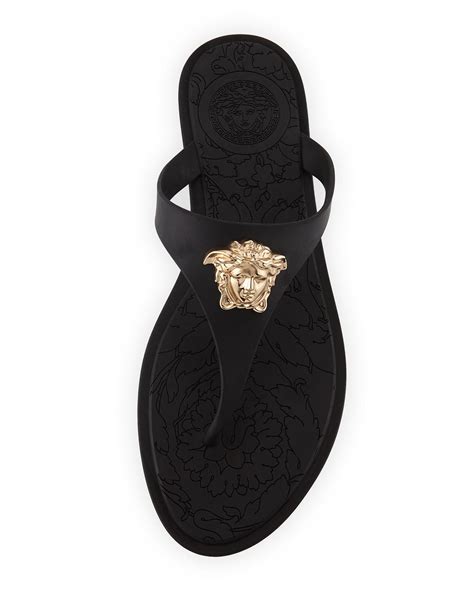 bloomingdale's versace shoes|Bloomingdale's flat slide sandals.